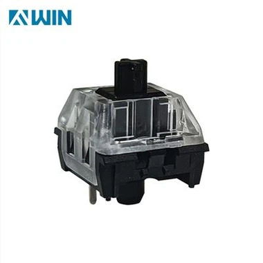 Juodas linijinis mygtuko jungiklis